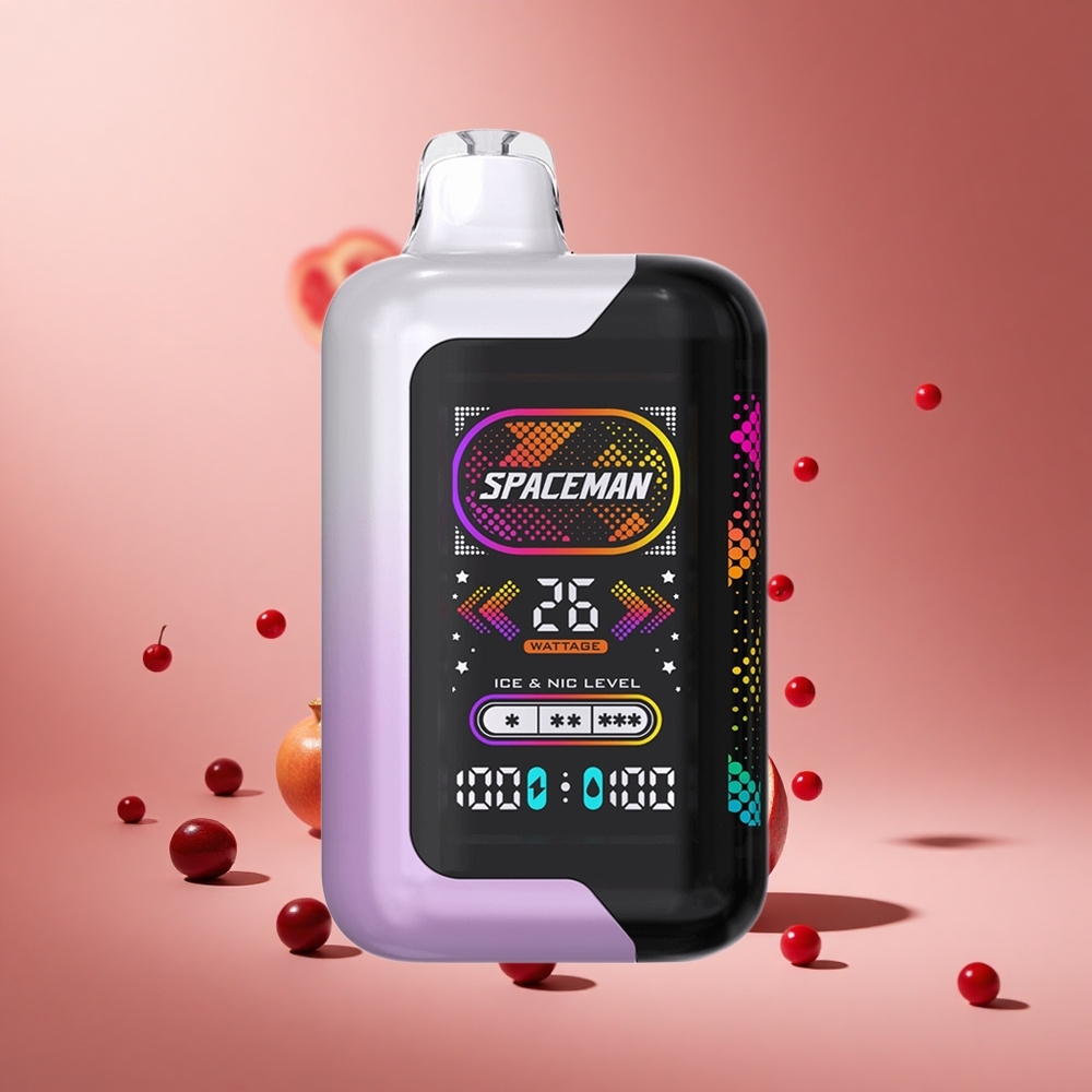 Kiraz Nar SMOK SPACEMAN SP40000 40000 Puf Boyutlar: 98.09mm x 53mm x 28.60mm