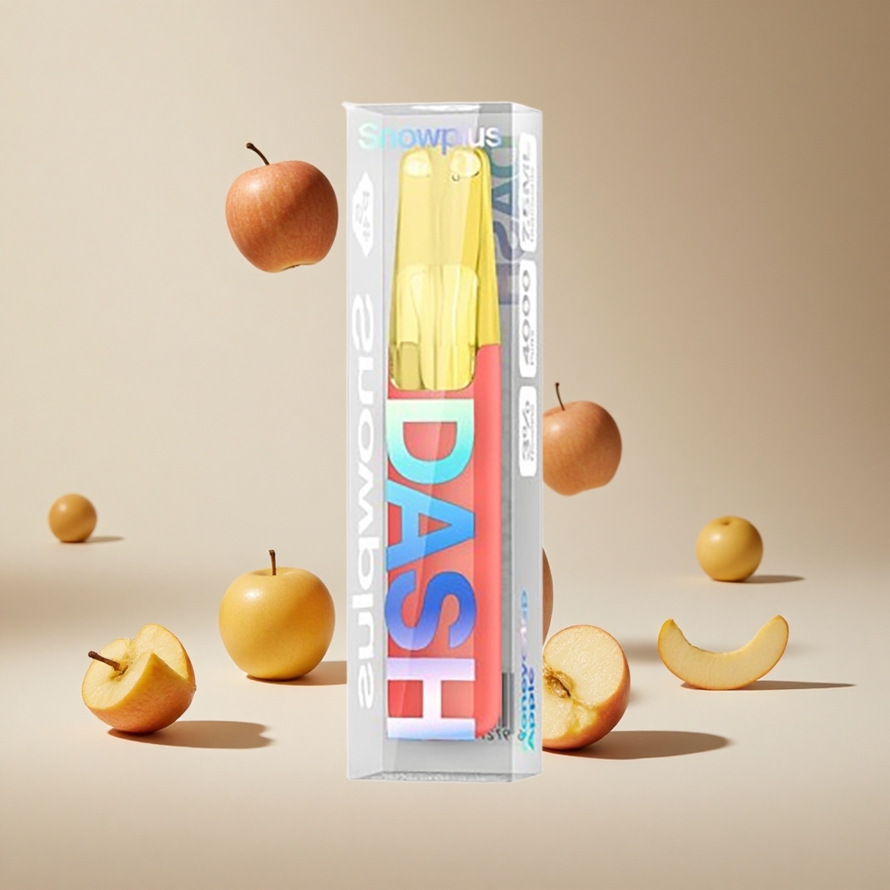 Balzamik Elmalı Snowplus Dash 4000 Puffs Atölye 530 mAh Pil Kapasitesi ve 7.5 ml E-sıvı Hacmi