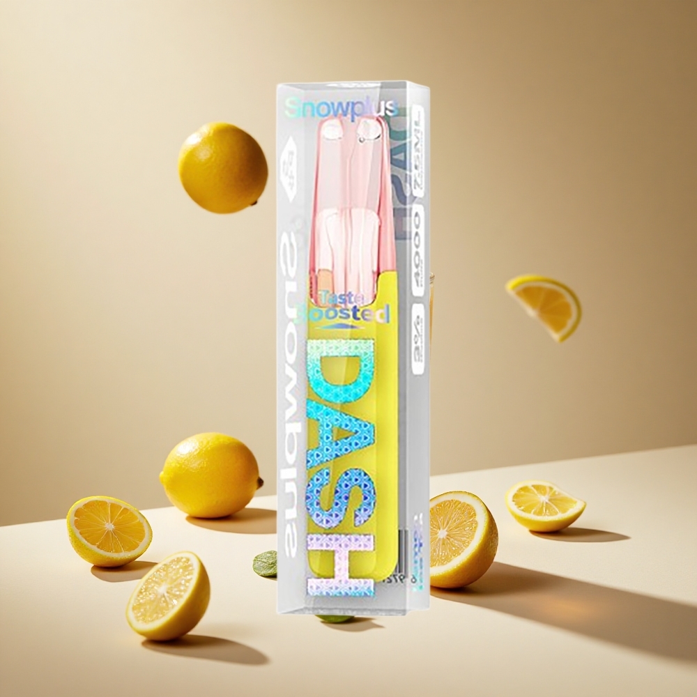 Limon Buzlu Çay Snowplus Dash 4000 Puffs 7.5 ml Sıvı Hacmi 530 mAh Pil Kapasitesi
