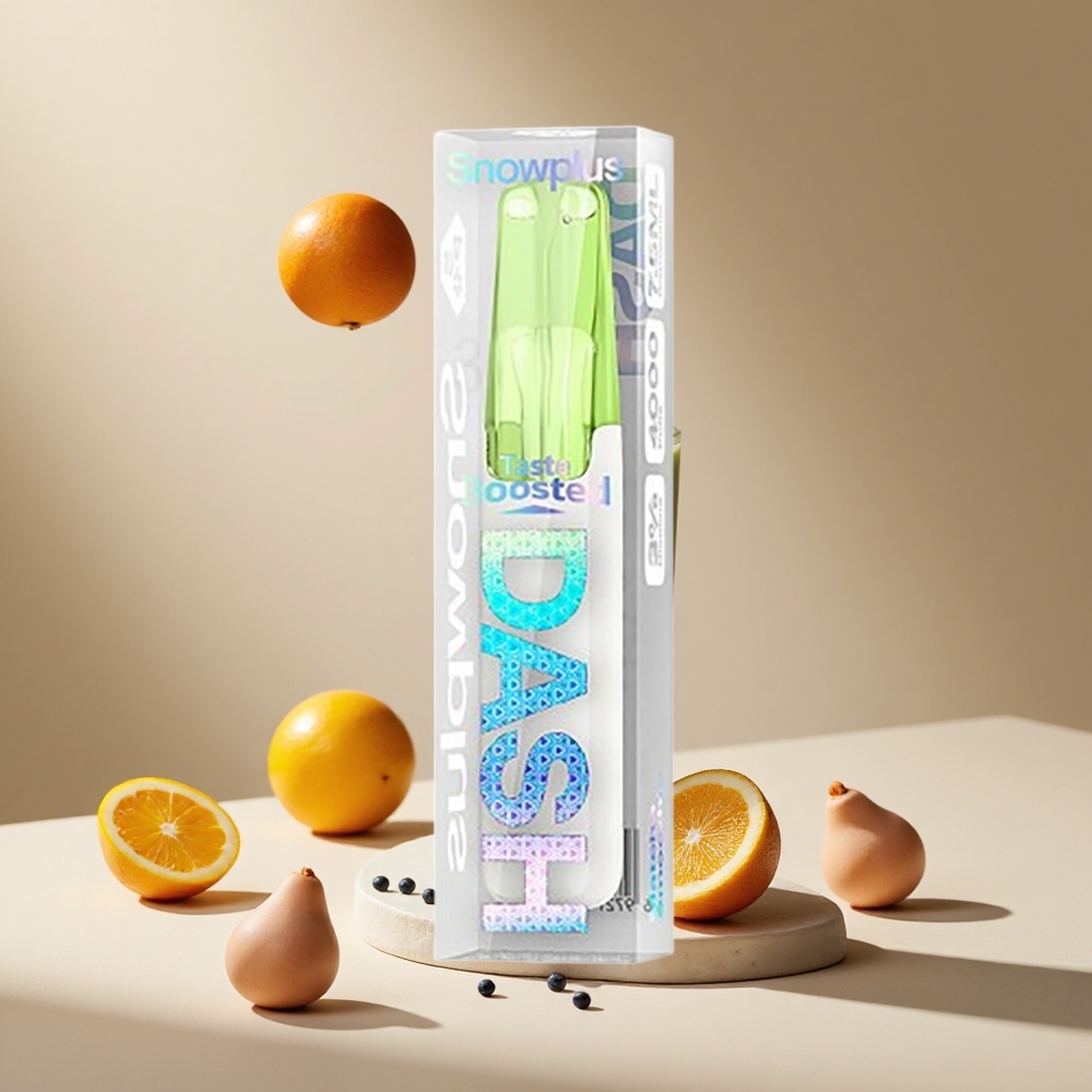 Matcha Smoothie Snowplus Dash 4000 Puff Atılabilir Cihaz Seramik Atomizör 530 mAh Pil Kapasitesi