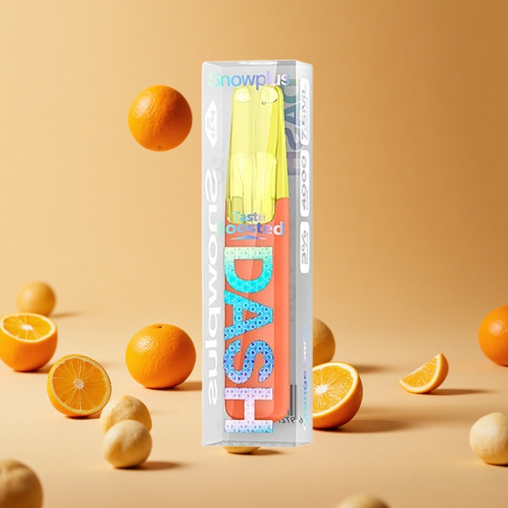 Turuncu Soda Snowplus Dash 4000 Puff Atomizer: Seramik Nikotin İçeriği: %3, %5