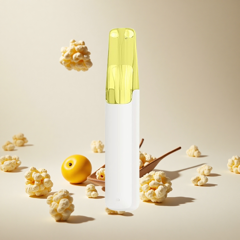 Vanilya Patlamış Mısır Snowplus Dash 4000 Puffs 7.5 ml Sıvı Hacmi 3%,5% Nikotin İçeriği