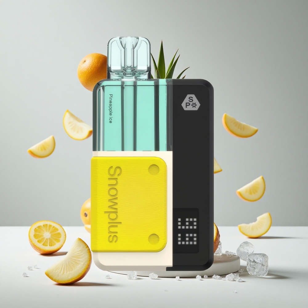 Ananas Buz Snowplus Swift 15000 Puf Pod Kit, Yeniden Kullanılabilir Pil, Değiştirilebilir 2 10 ml Yeniden Doldurma Seti