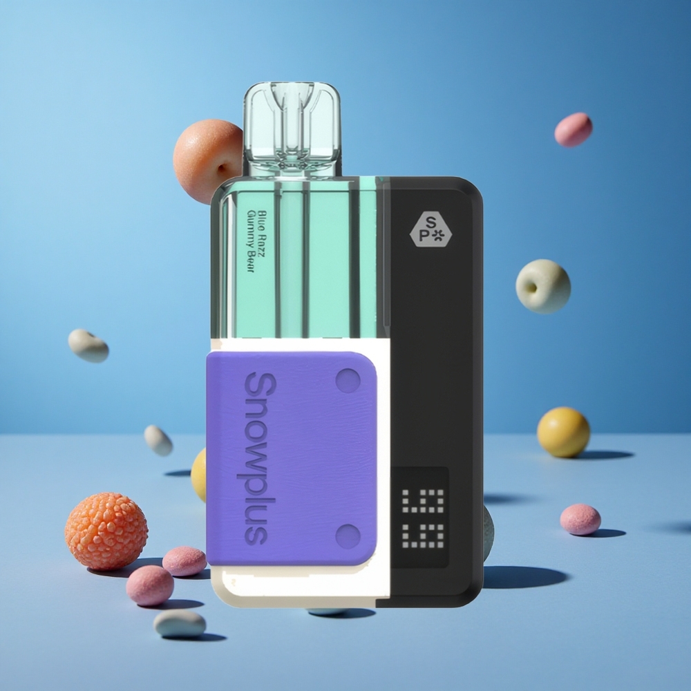 Mavi Ahudulu Ayıcık Şekeri Snowplus Swift 15000 Puffs Pod Kit - 15000 puf, 1000 mAh Pil Kapasitesi - Yeniden Kullanılabilir Pil