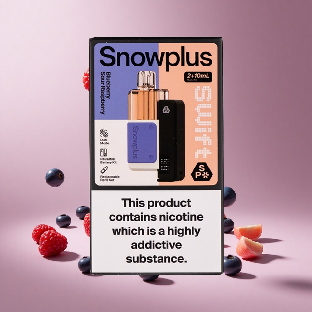 Mavi Ahududu Ekşi Ahududu Snowplus Swift 5000 Puffs Çift Mesh 1000 mAh