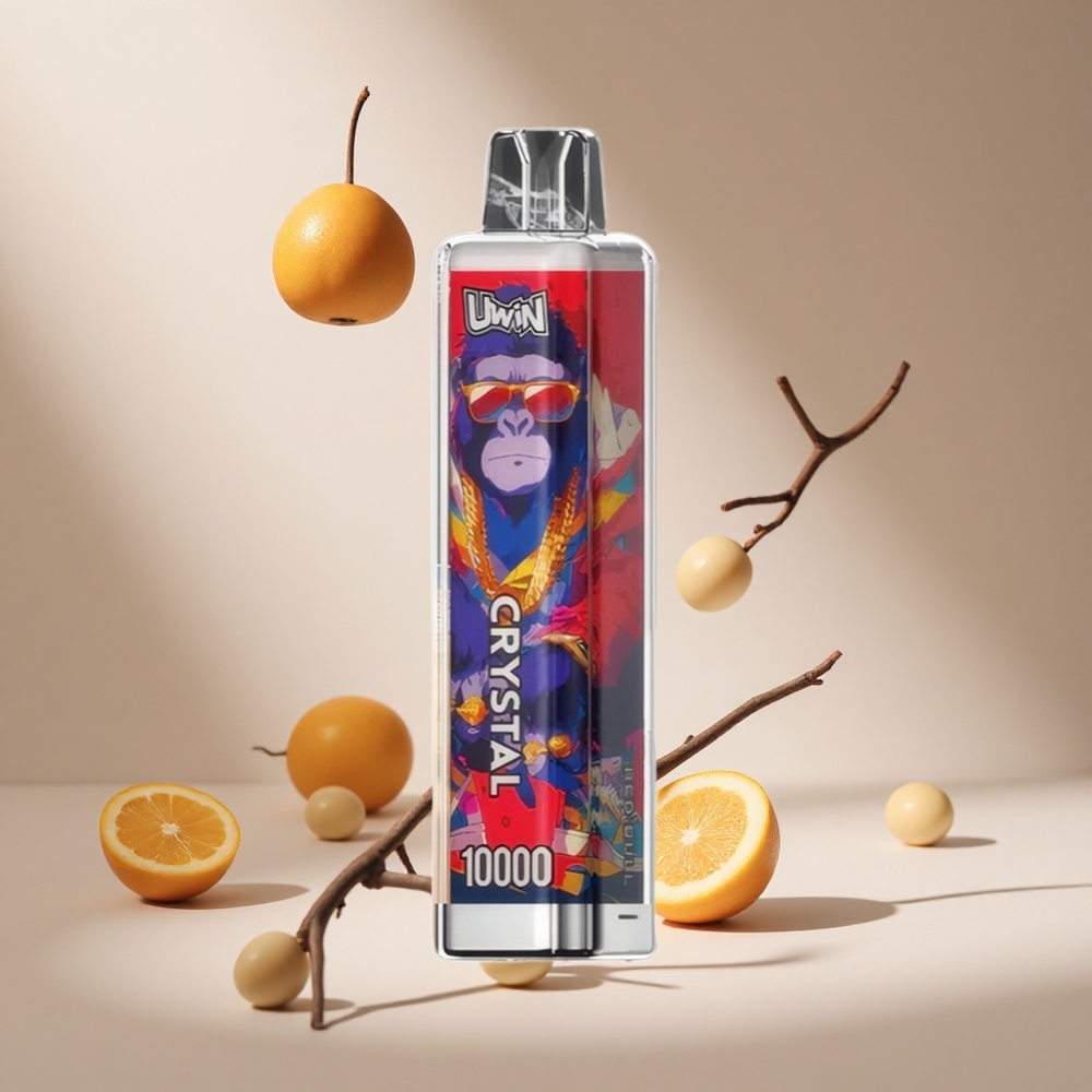 Kırmızı Boğa UWIN Crystal 10000 Puffs Tek Kullanımlık Vape RGB Işıklar 18ml E-Sıvı Kapasitesi