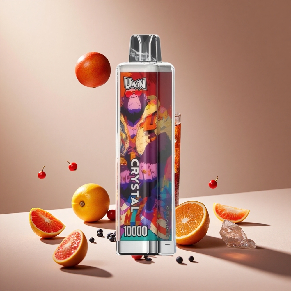 Kola Buz UWIN Crystal 10.000 Puf 18ml E-Sıvı Kapasitesi ve RGB Işıklar