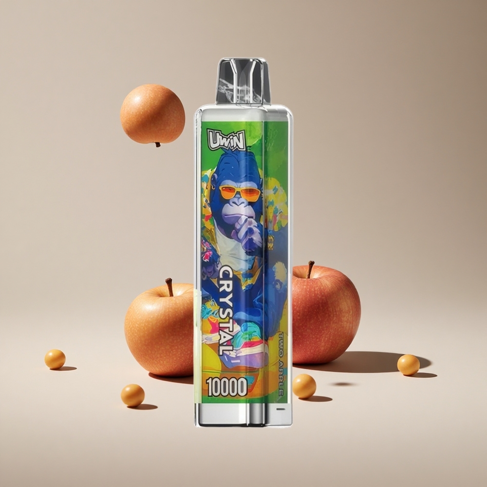 İki Elma Uwin Crystal 10000 Puff RGB Işıklar 18ml E-Sıvı Kapasitesi