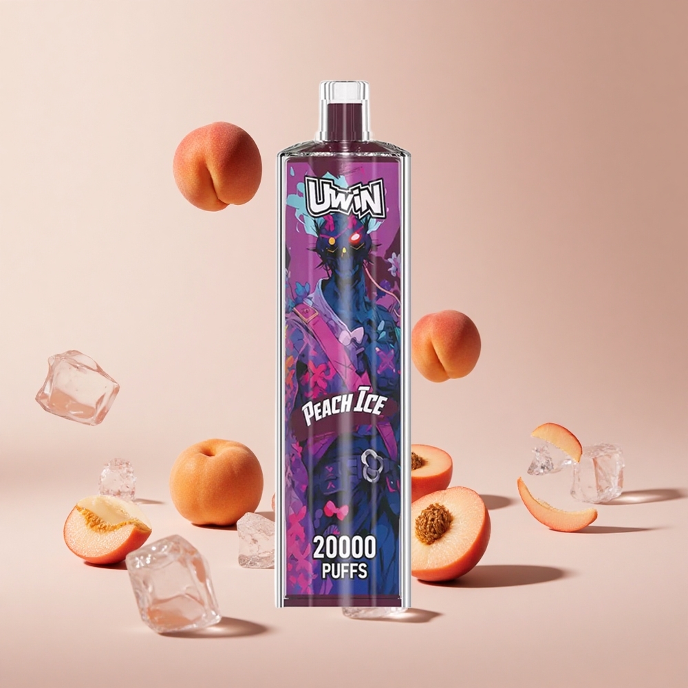 Şeftali Buz Uwin Shisha Hookah Crystal 20000 Puff 22ml Kapasite Mesh Coil