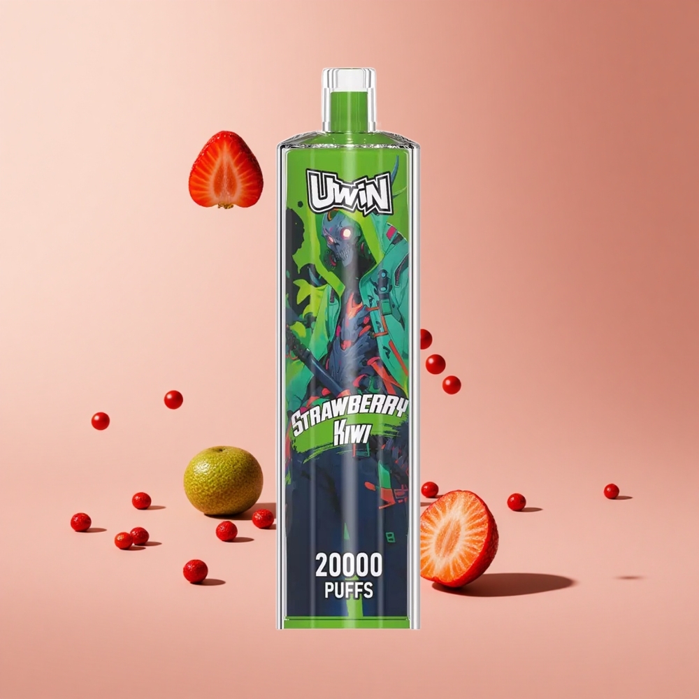 Çilek Kivi Uwin Shisha Crystal 20000 Puff 22ml Kapasite 650 mAh Pil