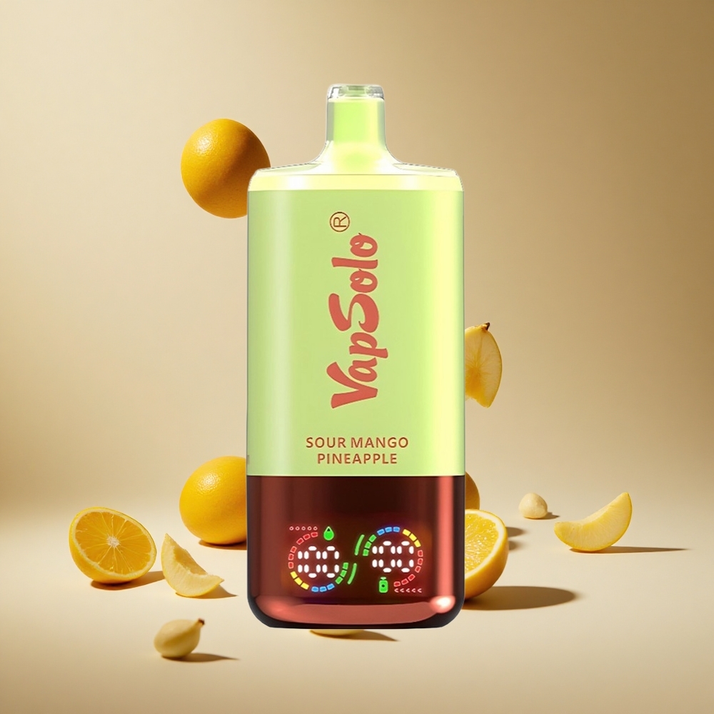 Ekşi Mango Ananas VapSolo Triple 30000 Puff 40ml E-Sıvı 3 Yağ Tankı