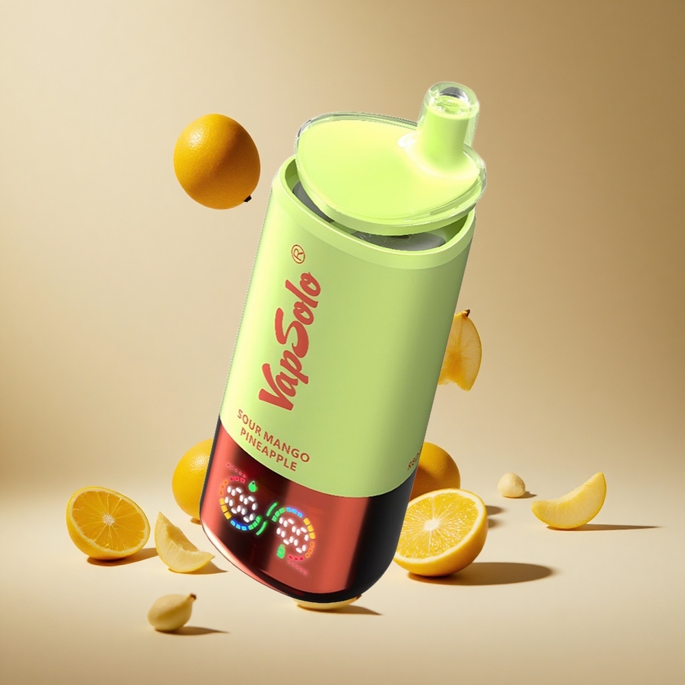 Ekşi Mango Ananas VapSolo Triple 30000 Puff 40ml E-Sıvı 3 Yağ Tankı