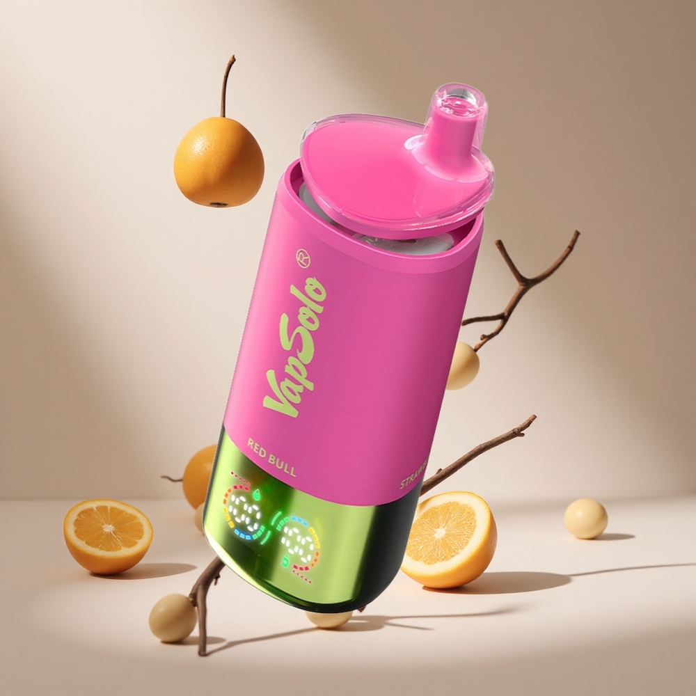 Kırmızı Boğa VapSolo Triple 30000 Puff 40ml E-Likit 20 mg/ml,50 mg/ml Nikotin 3 Yağ Tankı Type-C Şarj Portu