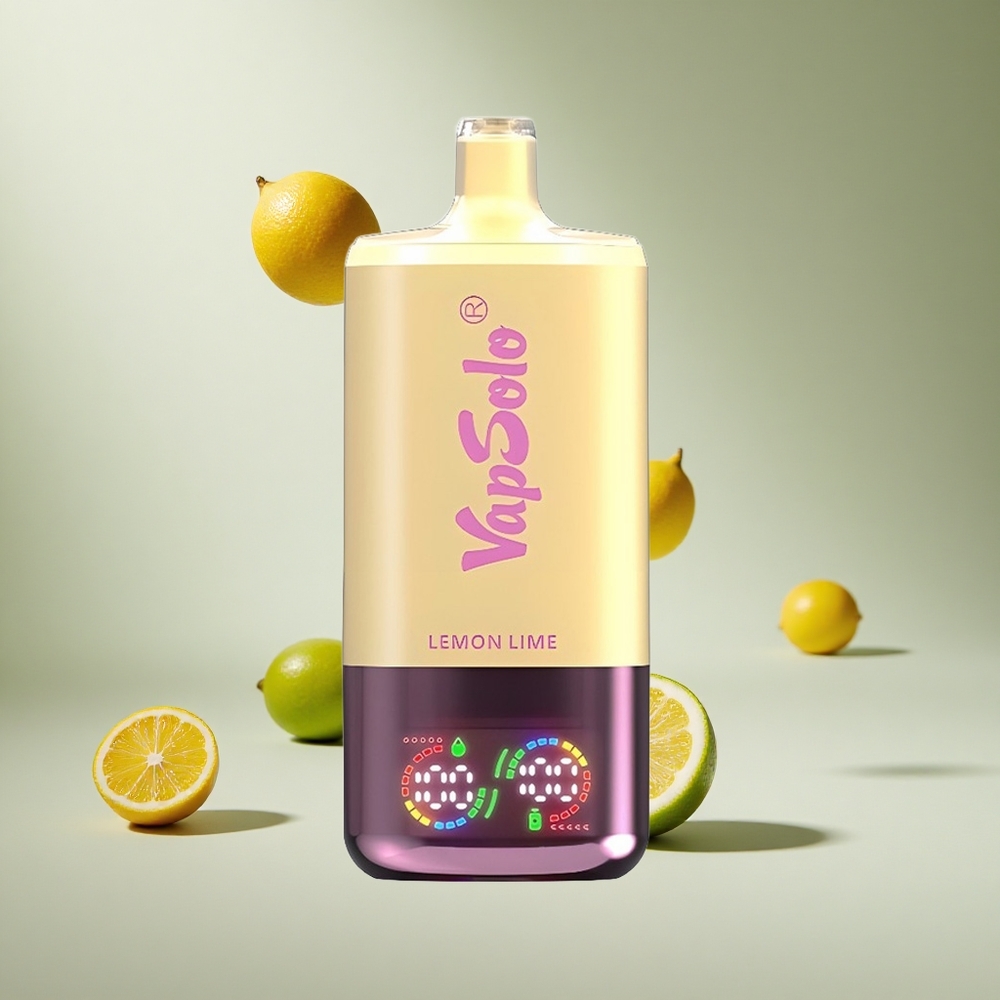 Limon Yeşili VapSolo Triple 30000 Püf 40ml E-Sıvı 20 mg/ml,50 mg/ml Tip-C Şarj Portu