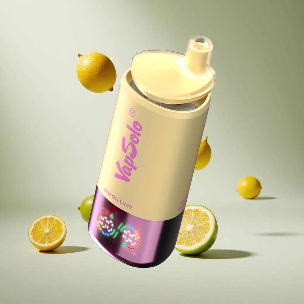 Limon Yeşili VapSolo Triple 30000 Püf 40ml E-Sıvı 20 mg/ml,50 mg/ml Tip-C Şarj Portu