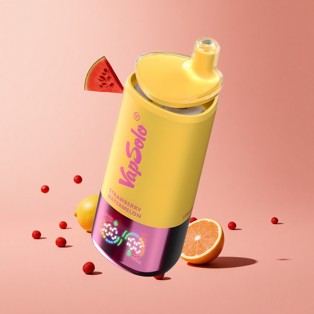 Çilek Karpuz & Limon Şeftali Vapsolo Triple 30000 Puff 40ml E-Sıvı 3 Yağ Tankı Tip-C