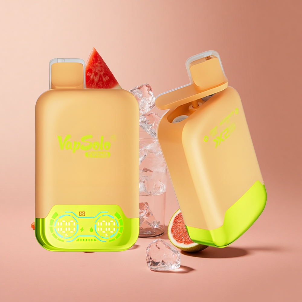 Limon Yeşili & Karpuz Buzu Vapsolo Twins 20000 Puf 40 ml E-Sıvı Tip-C Şarj Portu