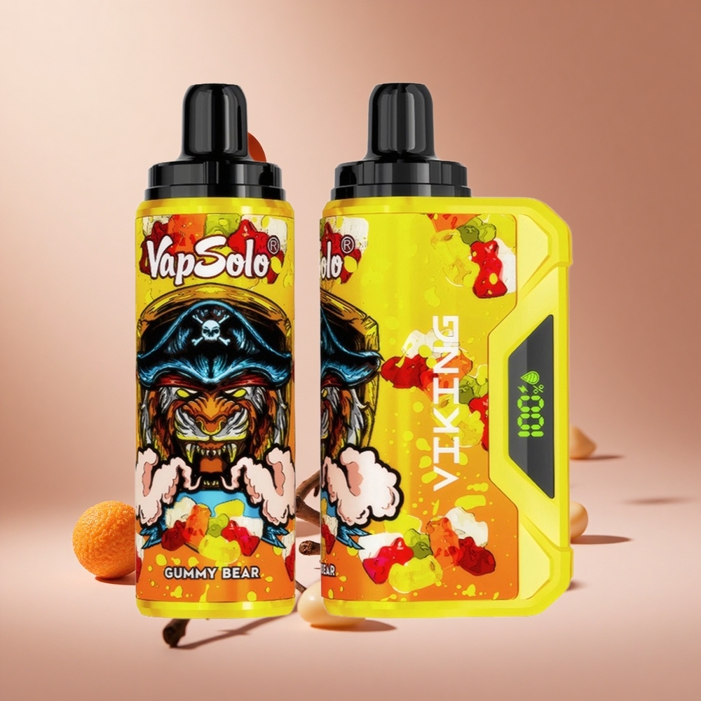 Ayı Şekeri VapSolo VIKING 12000 Puff Kullan-At Vape 22ml Sıvı & 20 mg/ml/50 mg/ml Nikotin