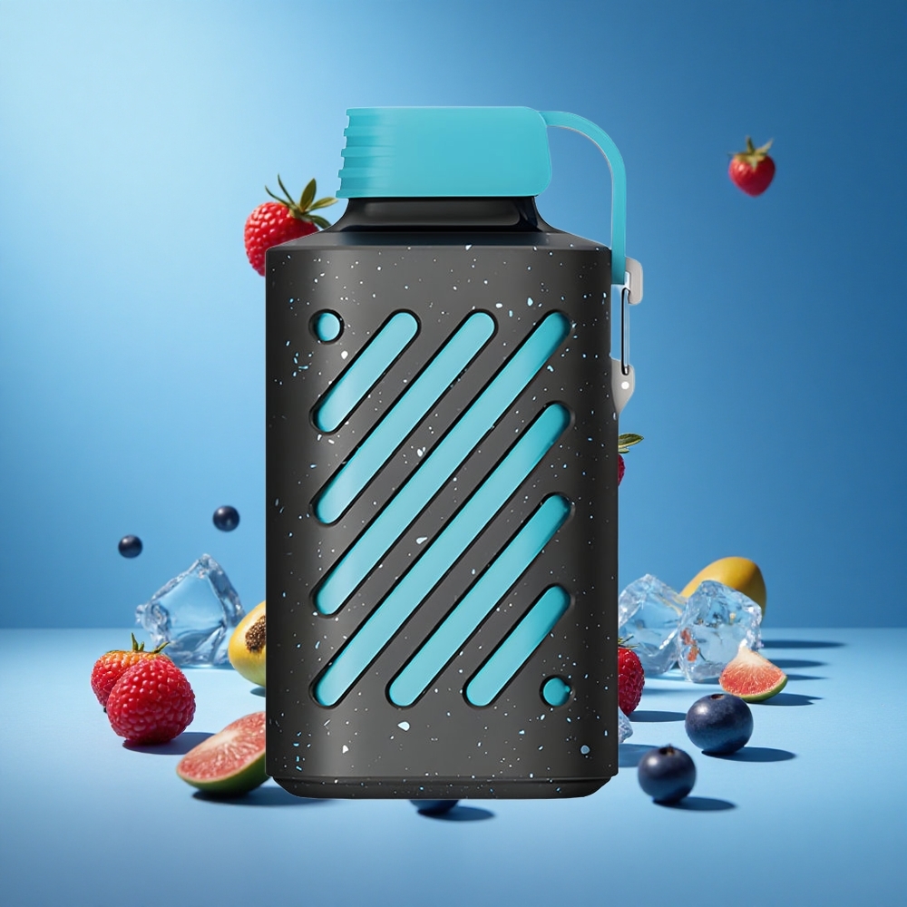 Mavi Ahududu Buz VOZOL GEAR 10000 Kullan-At Vape 10000 Puf 20 ml Sıvı Kapasitesi