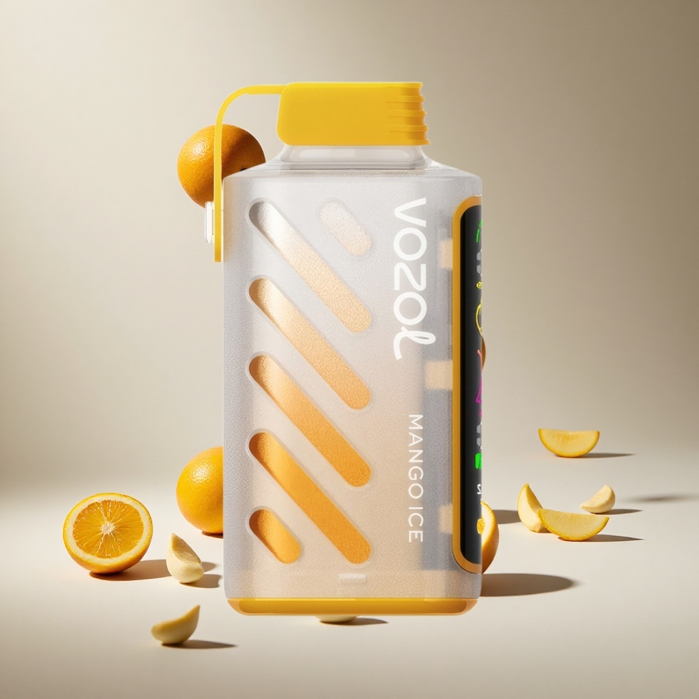 Mango Buz VOZOL Gear Power 20000 Puff Tam Ekran Gösterge ve Çift Mesh Serpantin