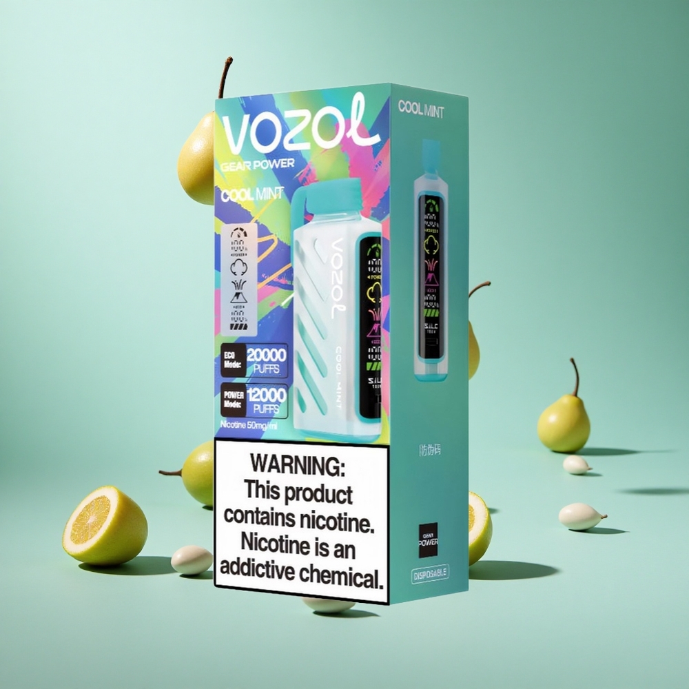Serin Nane VOZOL Gear Power 20000 Püf Tam Ekran Gösterge 20mL Ön Doldurmalı