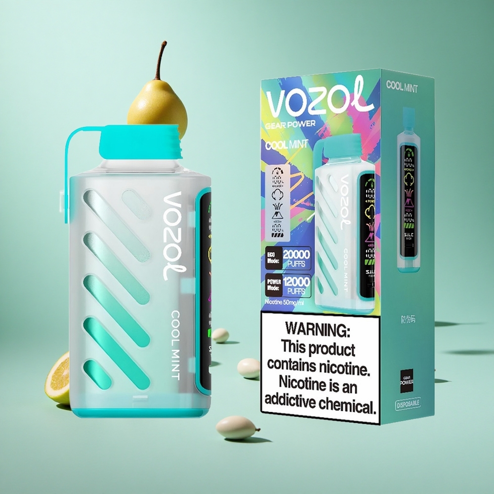 Serin Nane VOZOL Gear Power 20000 Püf Tam Ekran Gösterge 20mL Ön Doldurmalı