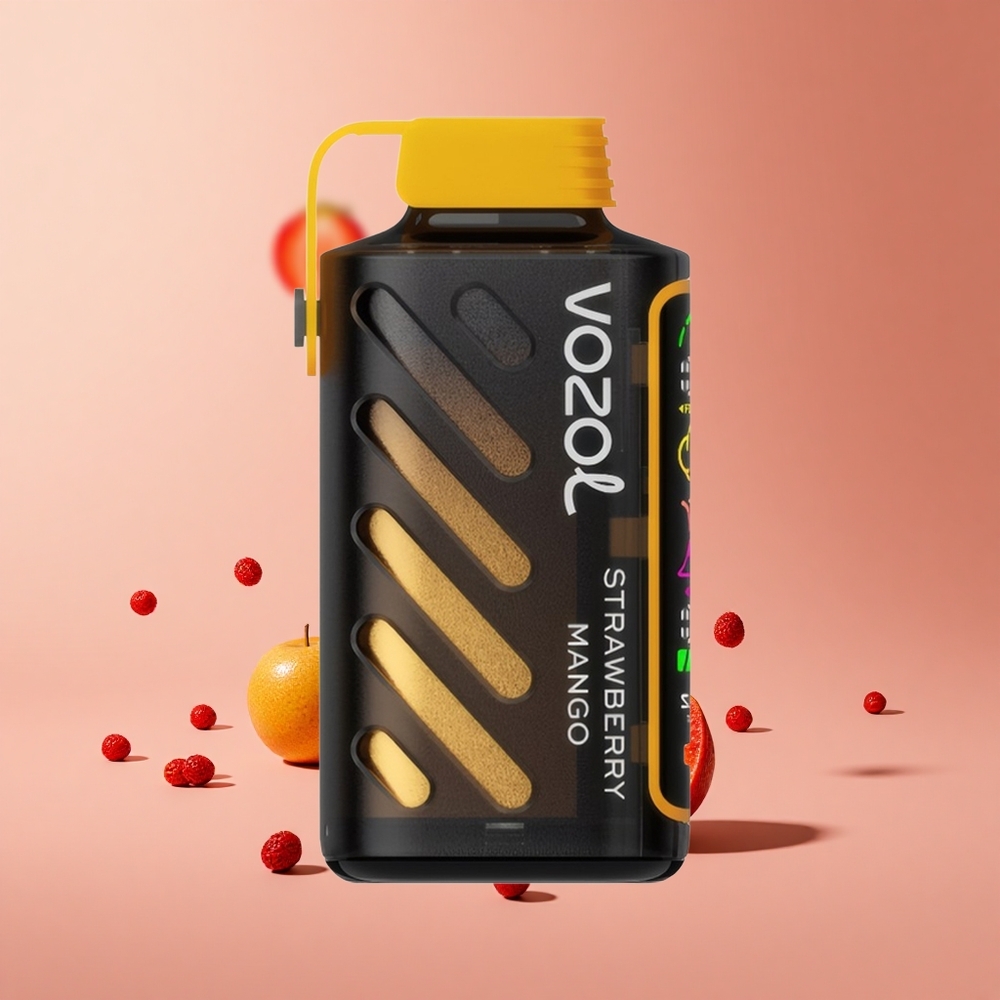 Çilek Mango VOZOL Gear Power 20000 Puff Tam Ekran Gösterge ve 20mL Ön Doldurmalı E-Sıvı Kapasitesi