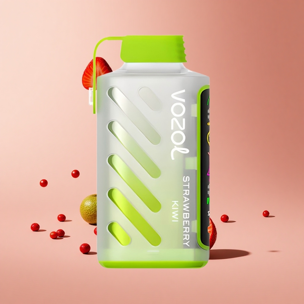 Çilek ve Kivi VOZOL Gear Power 20000 Puff Tam Ekran Gösterge 20mL Ön Dolu E-Sıvı Kapasitesi