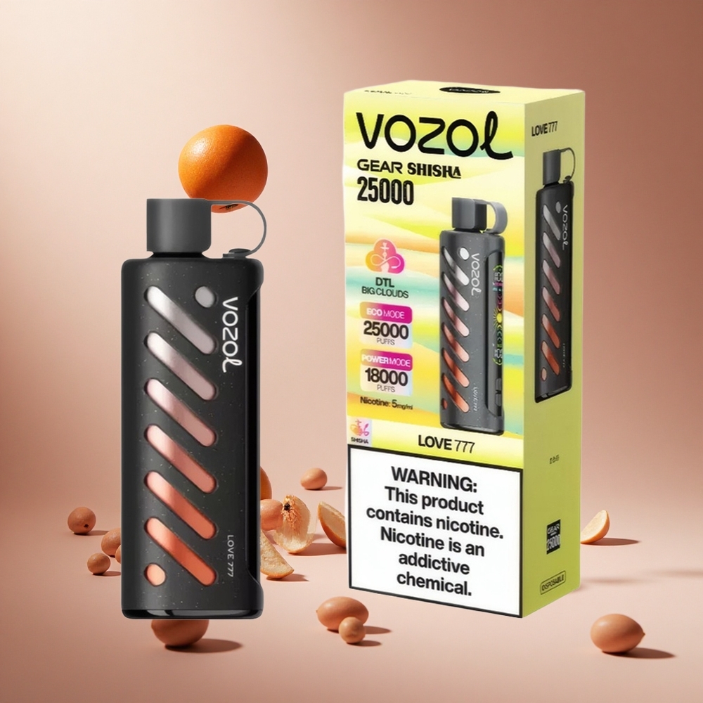 Aşk 777 VOZOL Gear Shisha 25000 Puff Tek Kullanımlık Vape 30 Lezzetli Aroma Akıllı Çip: S.i.L.C Teknolojisi Çift Mesh Çift Mod