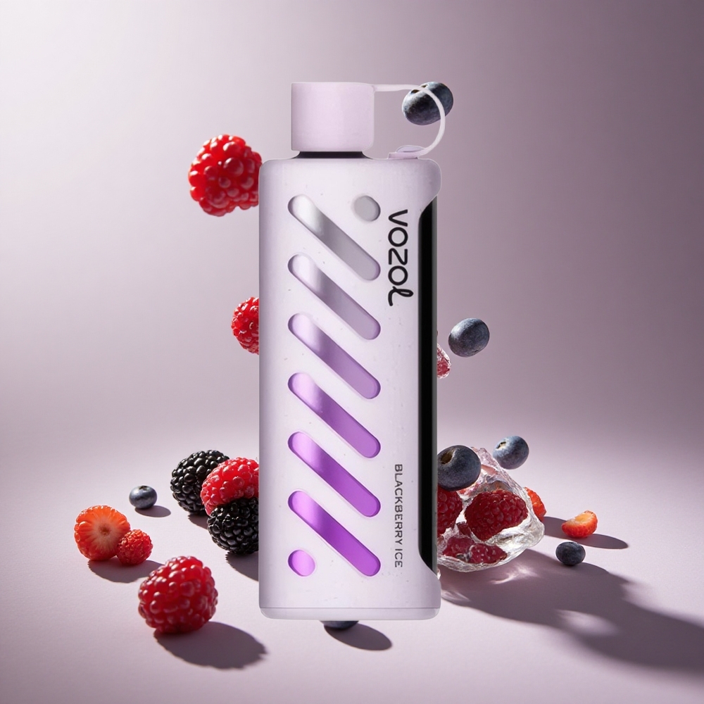 Böğürtlen Buz VOZOL Gear Shisha 25000 Puff 30 Lezzetli Aroma ve Çift Örgü Çift Mod