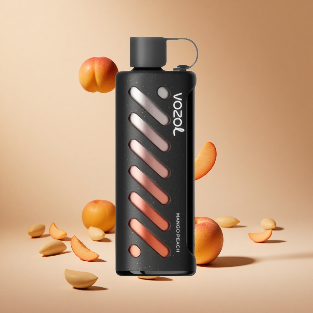 Mango Şeftali VOZOL Gear Shisha 25000 Puff 30 Lezzetli Aroma ve Çift Mesh Çift Modlu