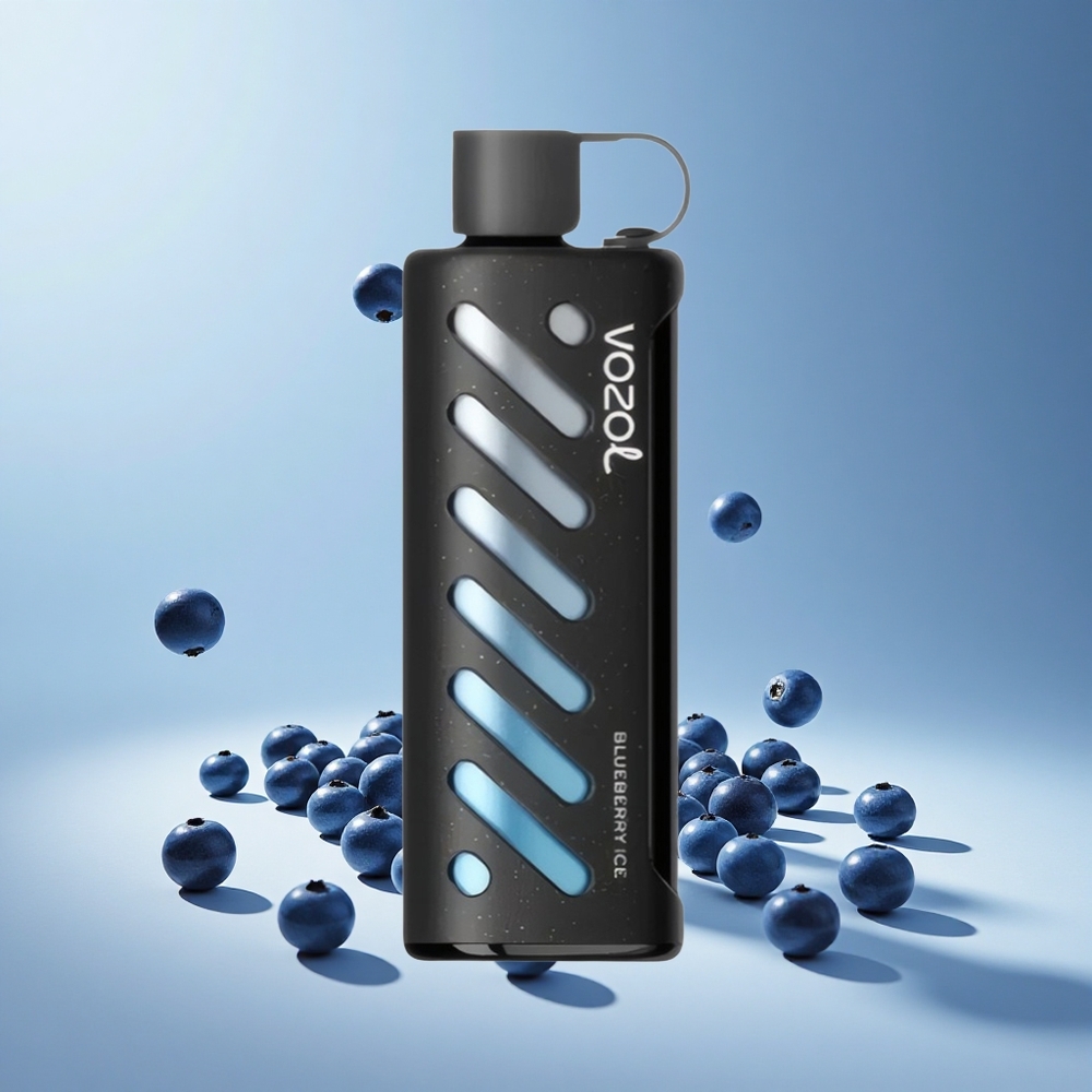 Mavi Yaban Mersini Buzu VOZOL Gear Shisha 25000 Puffs Çift Izgara Çift Modlu 30 Lezzetli Aroma 1000mAh Pil Kapasitesi