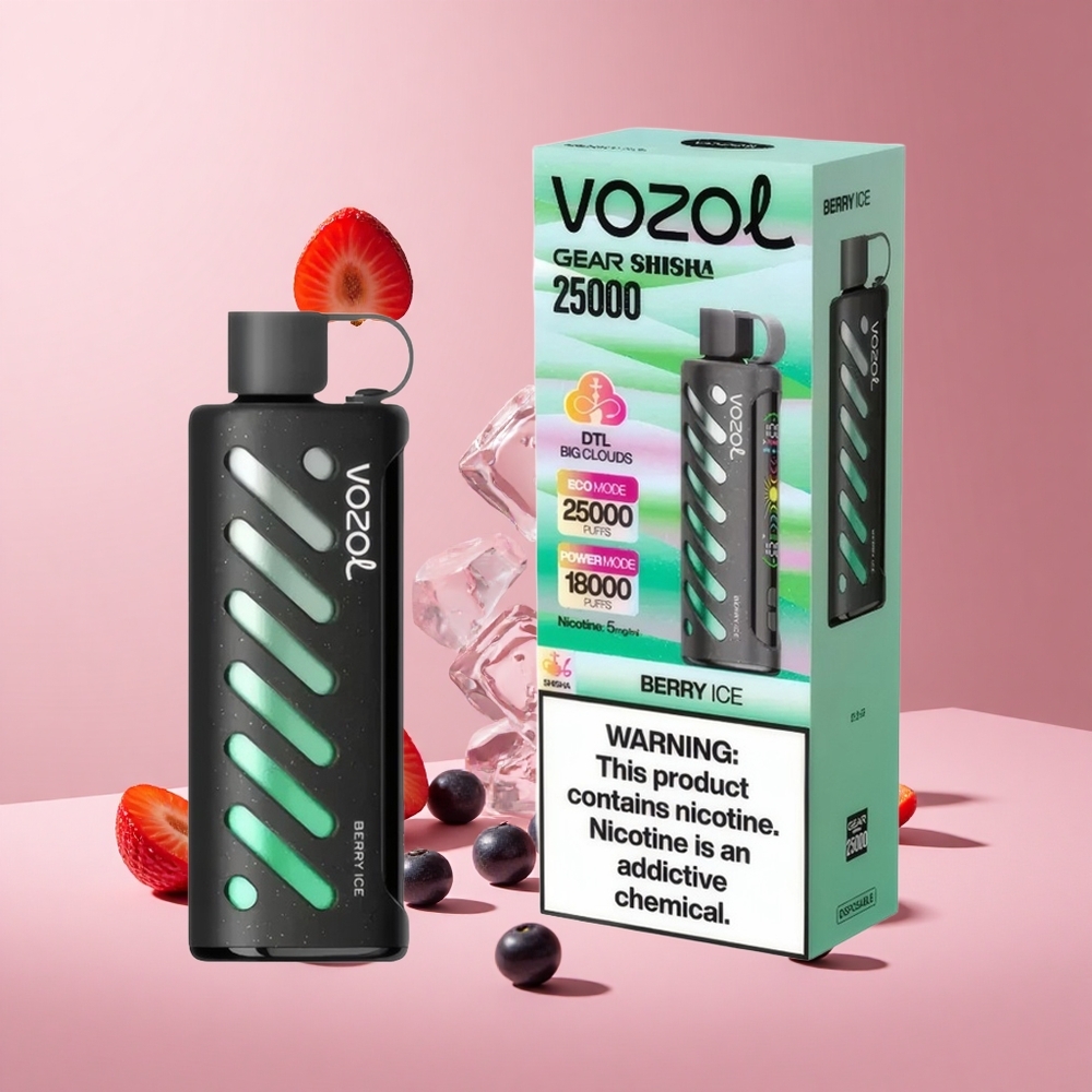 Meyve Buz VOZOL Gear Shisha 25000 Püf Akıllı Çip: S.i.L.C Teknolojisi Çift Mesh Çift Mod