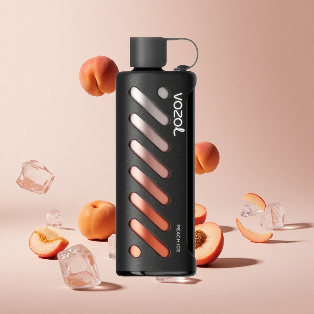 Şeftali Buz VOZOL Gear Shisha 25000 Puff 30 Lezzetli Tat ve Çift Mesh Çift Mod