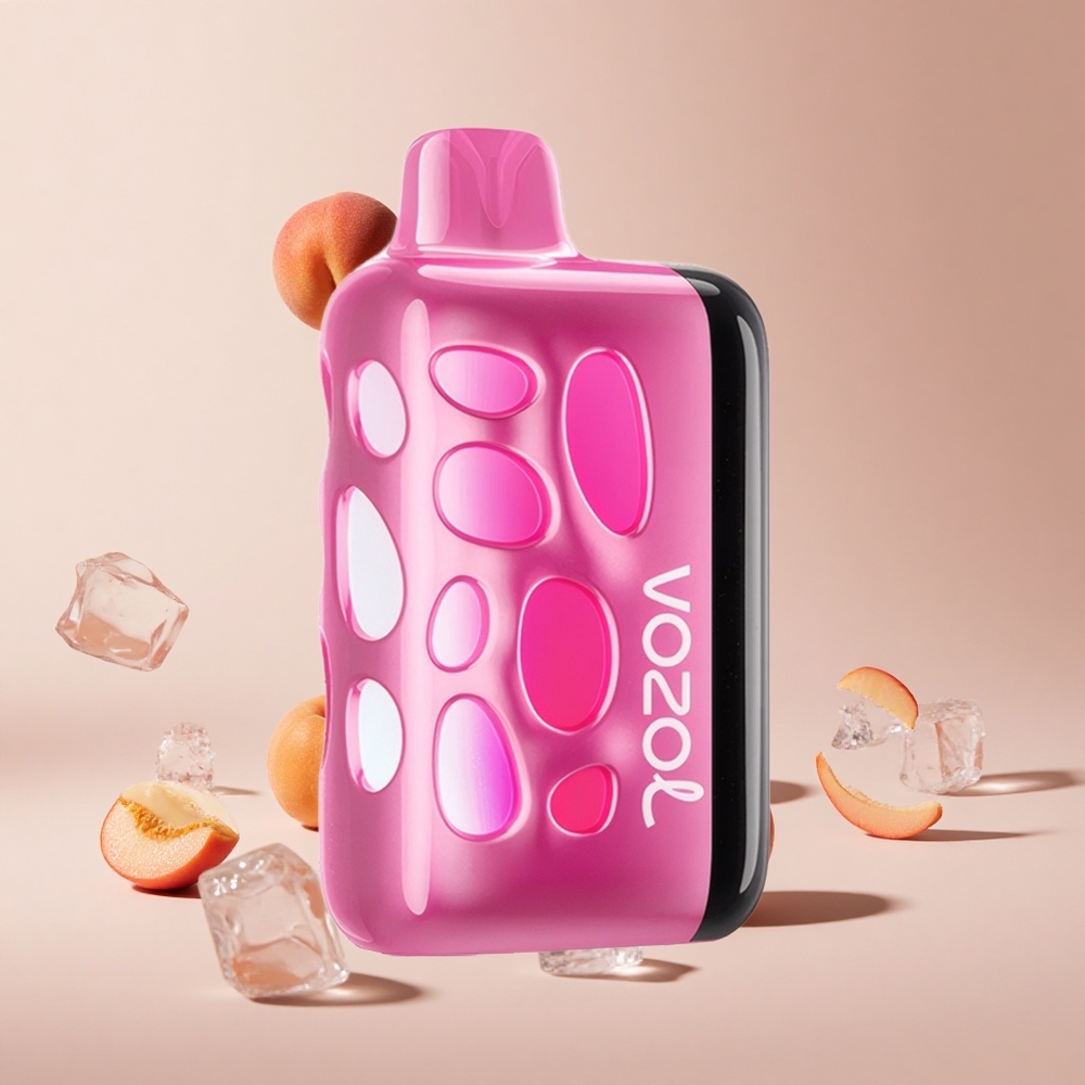 Şeftali Buz VOZOL RAVE 40000 Kullan at Vape 270 Derece Canlı Parlaklık Tasarımı 20/50mg/ml Nikotin