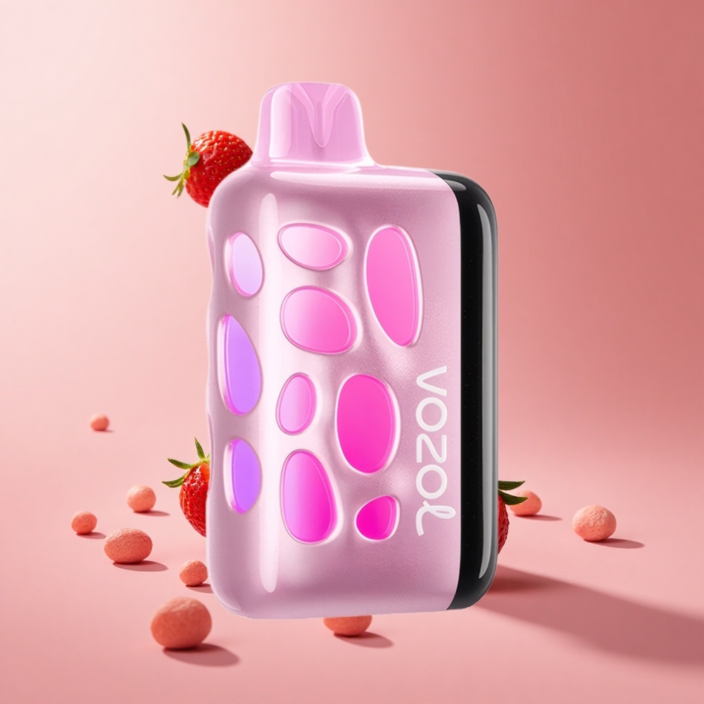 Çilek Buz VOZOL RAVE 40000 Kullan-At Vape 20/50mg/ml Nikotin 1000mAh Pil Kapasitesi
