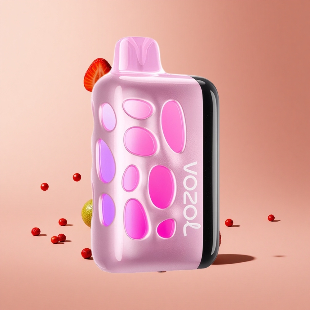 Çilek Kivi VOZOL RAVE 40000 Kullan-At Vape 20/50mg/ml Nikotin 1000mAh Pil Kapasitesi