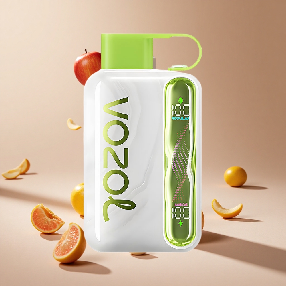 Ekşi Elma Buz VOZOL STAR 40000 Puffs Tek Kullanımlık Vape Pil Kapasitesi: 1000mAh Nikotin Seviyesi: 20/50mg/ml