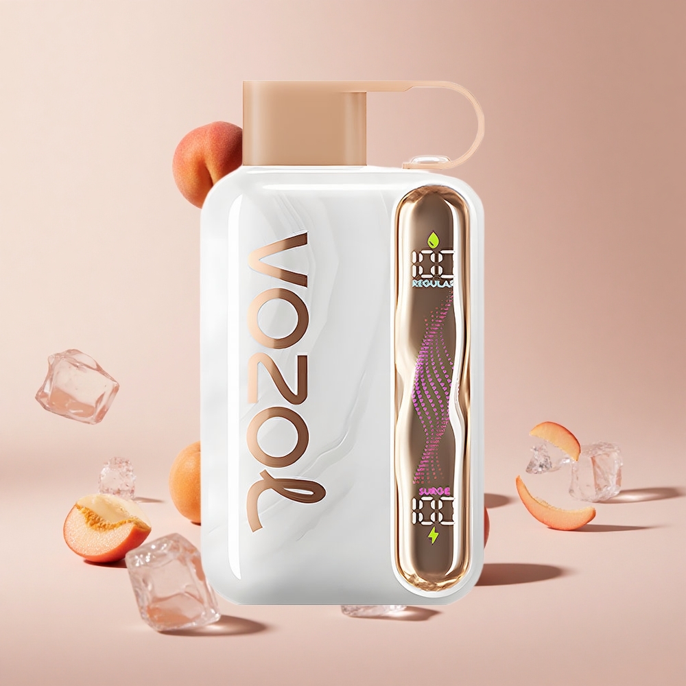 Şeftali Buz VOZOL STAR 40000 Puff Kullan-At Vape Tip-C Şarj Portu 1000mAh Pil Kapasitesi 20/50mg/ml Nikotin Seviyesi