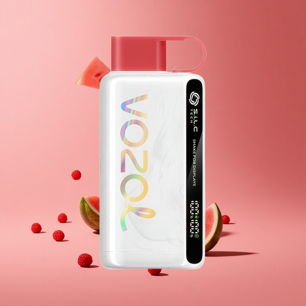 Ahududu Karpuz VOZOL STAR 9000/12000 Kullan-At Vape S.i.L.C TECH ile 650mAh Pil Kapasitesi