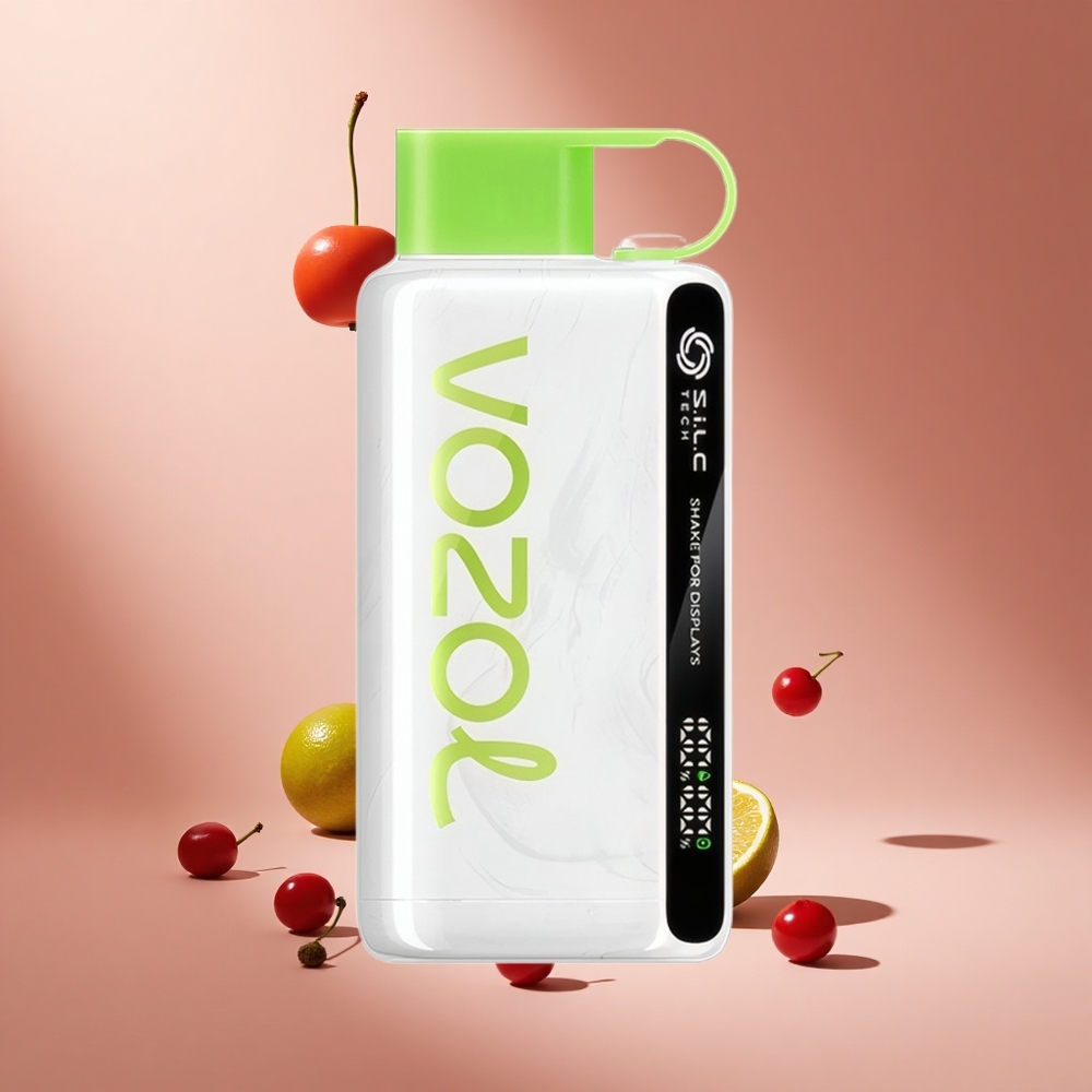 Kiraz Limon VOZOL STAR 9000/12000 Kullan-At Vape 650mAh Pil Kapasitesi UP TO 9000/12000 Puffs