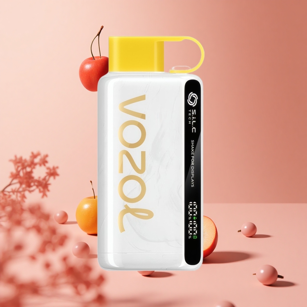 Kiraz Şeftali Limonata VOZOL STAR 9000/12000 Tek Kullanımlık Vape Sallama Gösterge ve 650mAh Pil Kapasitesi