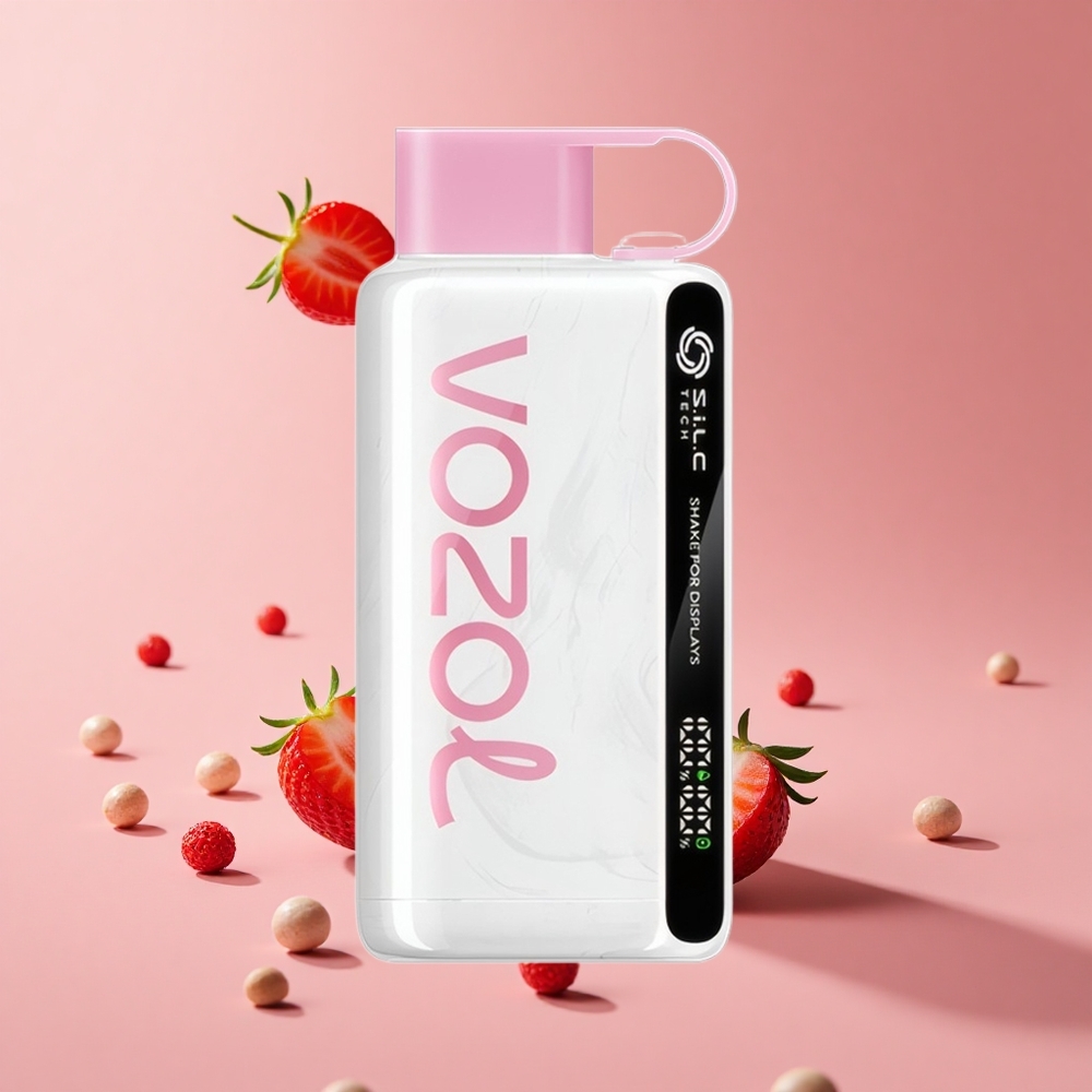 Çilekli Dondurma VOZOL STAR 9000/12000 Tek Kullanımlık Vape 650mAh Pil Kapasitesi 0/20/50mg/ml Nikotin